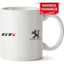 Çakılap Peugeot Logo Baskıpı Porselen Kupa Bardak