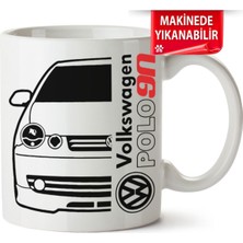 Çakılap Vw Polo Mk4 Baskıpı Porselen Kupa Bardak