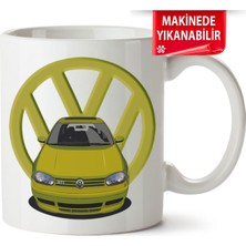 Çakılap Vw Golf 4 Baskıpı Porselen Kupa Bardak (Kp-Otmbl-Vw)