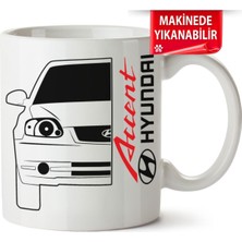 Çakılap Hyundai Accent Baskılı Porselen Kupa Bardak (Kp-Otmbl-Hynd)