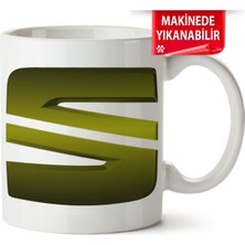 Çakılap Seat Logo Baskıpı Porselen Kupa Bardak
