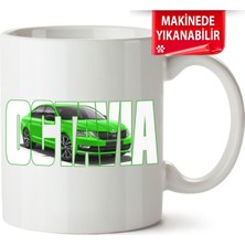 Çakılap Skoda Octavia A7 Baskıpı Porselen Kupa Bardak