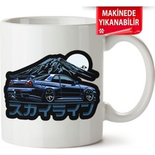 Çakılap Gtr R34 Baskıpı Porselen Kupa Bardak (Kp-Otmbl-Nssn)
