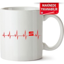 Çakılap Seat Logo Baskıpı Porselen Kupa Bardak