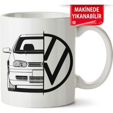 Çakılap Vw Golf 4 Baskıpı Porselen Kupa Bardak