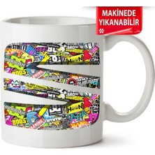 Çakılap Seat Logo Baskıpı Porselen Kupa Bardak (Kp-Otmbl-Seat)