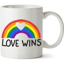 Çakılap (Pride) Baskılı Porselen Kupa Bardak