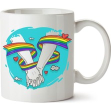 Çakılap (Pride) Baskılı Porselen Kupa Bardak