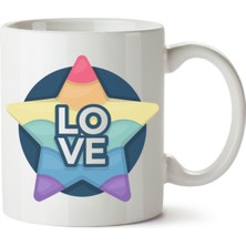 Çakılap (Pride) Baskılı Porselen Kupa Bardak