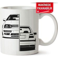 Çakılap Vw Golf 3 Baskıpı Porselen Kupa Bardak (Kp-Otmbl-Vw)