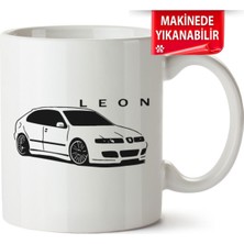 Çakılap Seat Leon Mk1 Baskıpı Porselen Kupa Bardak