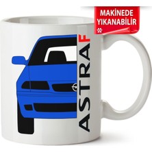 Çakılap Opel Astra F Baskıpı Porselen Kupa Bardak