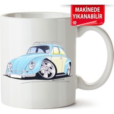 Çakılap Vw Beetle Baskıpı Porselen Kupa Bardak