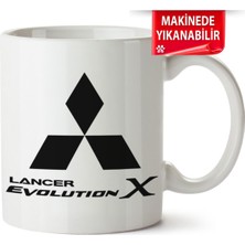 Çakılap 3mitsubishi Logo Baskıpı Porselen Kupa Bardak