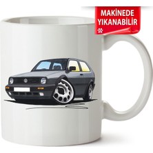 Çakılap Vw Golf 2 Baskıpı Porselen Kupa Bardak