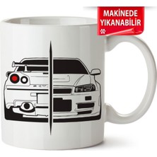 Çakılap Gtr R34 Baskıpı Porselen Kupa Bardak (Kp-Otmbl-Nssn)