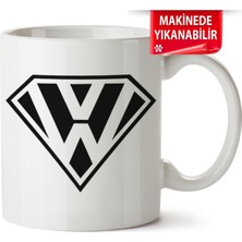 Çakılap Vw Logo Baskıpı Porselen Kupa Bardak (Kp-Otmbl-Vw)
