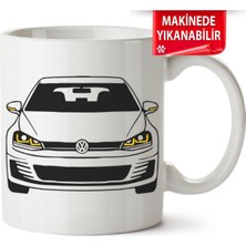 Çakılap Vw Golf 7 Baskıpı Porselen Kupa Bardak (Kp-Otmbl-Vw)