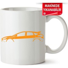 Çakılap Ford Focus Mk3 Baskılı Porselen Kupa Bardak (Kp-Otmbl-Frd)