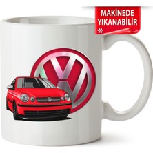 Çakılap Vw Polo Mk4 Baskıpı Porselen Kupa Bardak (Kp-Otmbl-Vw)