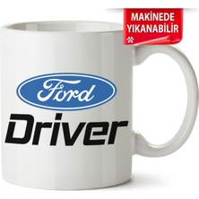 Çakılap Ford Driver Baskılı Porselen Kupa Bardak (Kp-Otmbl-Drvr)
