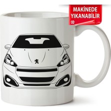 Çakılap Peugeot 208 Baskıpı Porselen Kupa Bardak (Kp-Otmbl-Pgt)