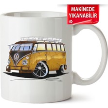 Çakılap Vw Transporter T1 Baskıpı Porselen Kupa Bardak (Kp-Otmbl-Vw)