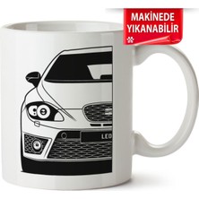 Çakılap Seat Leon Mk2 Baskıpı Porselen Kupa Bardak (Kp-Otmbl-Seat)