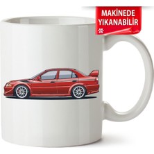 Çakılap Mitsubishi Evo5 Baskıpı Porselen Kupa Bardak (Kp-Otmbl-