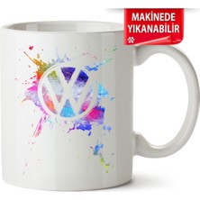 Çakılap Vw Logo Baskıpı Porselen Kupa Bardak (Kp-Otmbl-Vw)