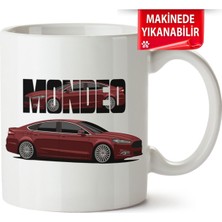 Çakılap Forda Mondeo Mk5 Baskılı Porselen Kupa Bardak (Kp-Otmbl-Frd)