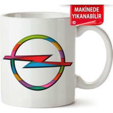 Çakılap Opel Logo Baskıpı Porselen Kupa Bardak (Kp-Otmbl-Opl)