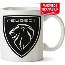 Çakılap Peugeot Logo Baskıpı Porselen Kupa Bardak (Kp-Otmbl-Pgt)