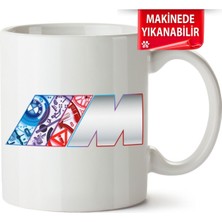 Çakılap Bmw M Logo Baskılı Porselen Kupa Bardak (Kp-Otmbl-Bmwlg)