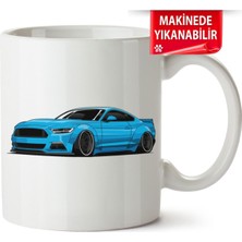 Çakılap Ford Mustang Baskılı Porselen Kupa Bardak