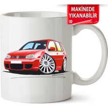 Çakılap Vw Golf 4 Baskıpı Porselen Kupa Bardak (Kp-Otmbl-Vw)