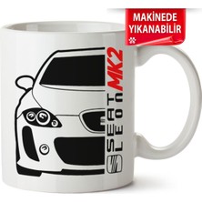 Çakılap Seat Leon Mk2 Baskıpı Porselen Kupa Bardak (Kp-Otmbl-Seat)