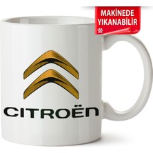 Çakılap Citroen Logo Baskılı Porselen Kupa Bardak