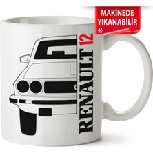 Çakılap Renault 12 Baskıpı Porselen Kupa Bardak (Kp-Otmbl-Rntl)
