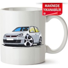 Çakılap Vw Golf 6 Baskıpı Porselen Kupa Bardak (Kp-Otmbl-Vw)