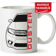 Çakılap Dacia Duster Baskılı Porselen Kupa Bardak (Kp-Otmbl-Dc)