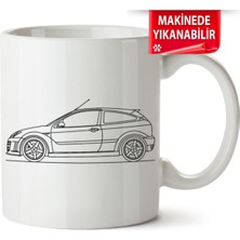 Çakılap Ford Focus Mk1 Baskılı Porselen Kupa-Bardak