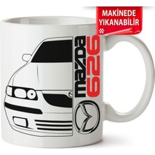 Çakılap Mazda 626 Baskılı Porselen Kupa Bardak (Kp-Otmbl-Mzd)