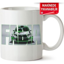 Çakılap Skoda Fabia 3 Baskıpı Porselen Kupa-Bardak