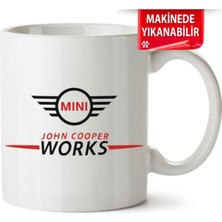 Çakılap Mini John Cooper Works Baskıpı Porselen Kupa-Bardak