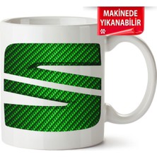 Çakılap Seat Logo Baskıpı Porselen Kupa Bardak