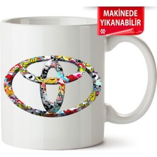 Çakılap Toyota Logo Baskıpı Porselen Kupa-Bardak