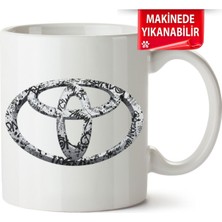 Çakılap Toyota Logo Baskıpı Porselen Kupa-Bardak