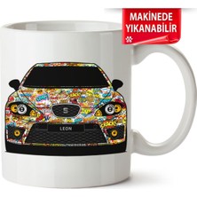 Çakılap Seat Leon Mk2 Baskıpı Porselen Kupa Bardak