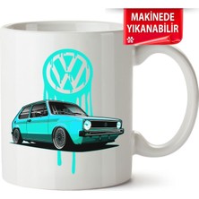 Çakılap Vw Golf 1 Baskıpı Porselen Kupa Bardak